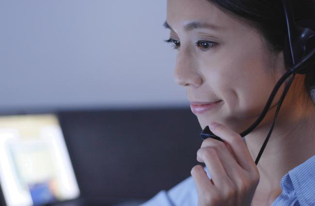 Dispatcher handling emergency call