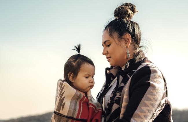 Osage Mother and Child