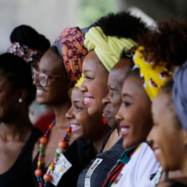 Women standing together for a photo