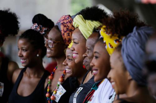 Women standing together for a photo