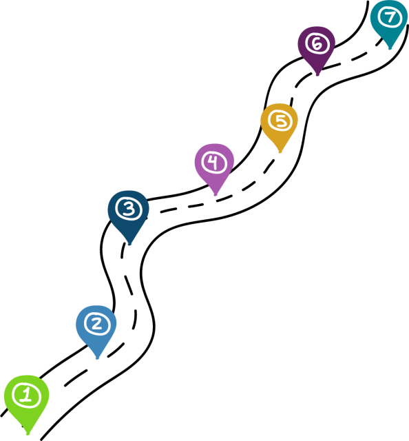 Illustration representing a causal roadmap